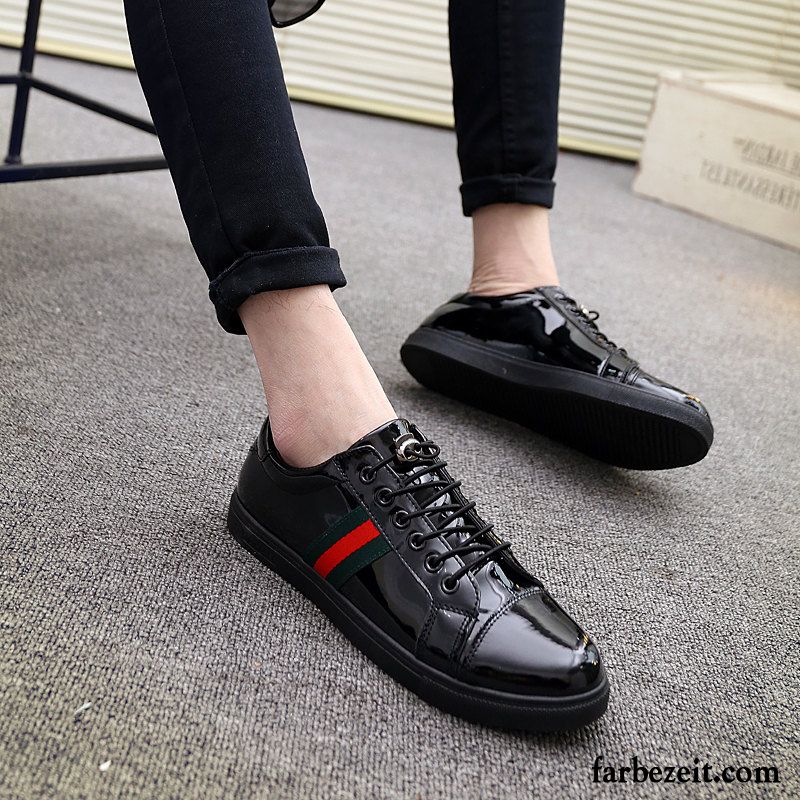 Weiße Sneaker Herren Casual Teenager Skaterschuhe Feder Trend Allgleiches Faul Lederschue Kaufen