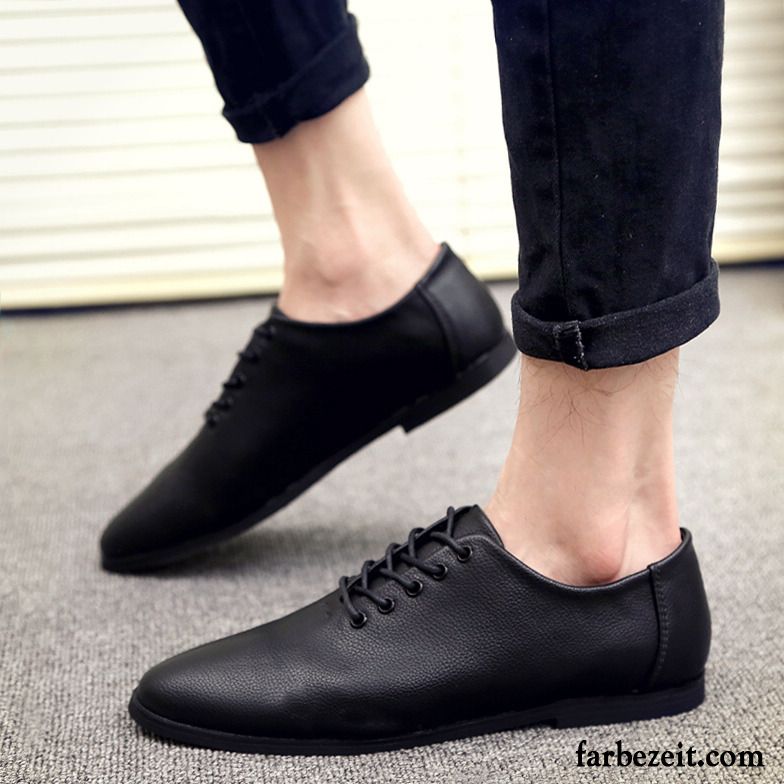 Weiße Herren Feder Schuhe Jugend Lederschue Casual Spitze Neue Geschäft Trend Sale