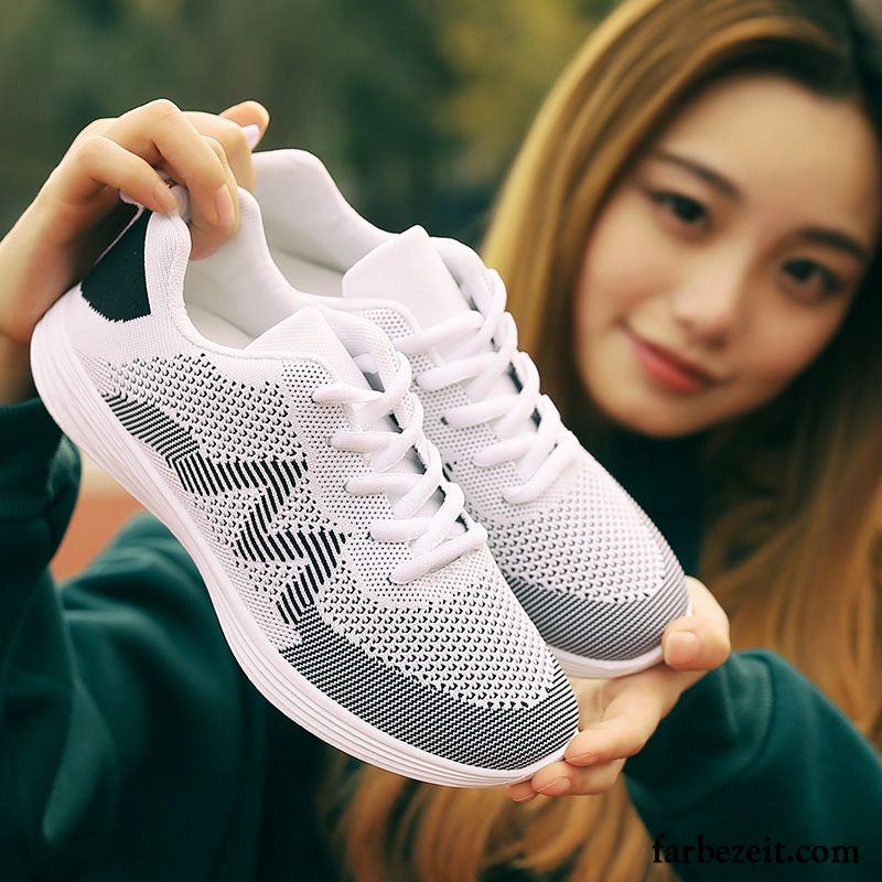 Weiße Turnschuhe Damen Günstig Net Atmungsaktiv Feder Neue Schuhe Schüler Laufschuhe Casual Allgleiches Sportschuhe Sommer Flache