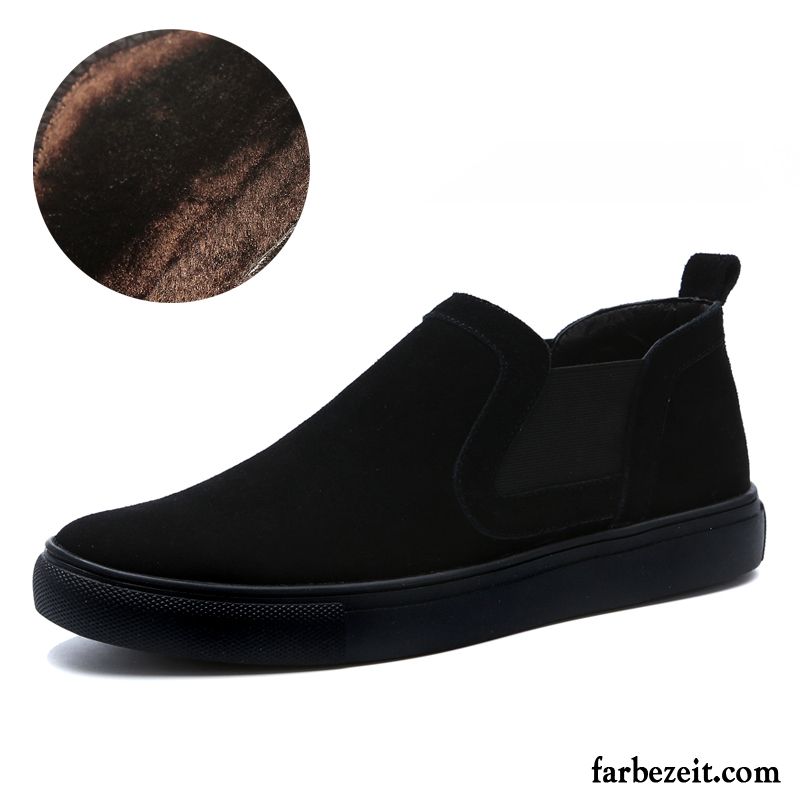 Wetterfeste Schuhe Herren Neue Echtleder Slip-on Feder Trend Allgleiches Halbschuhe Casual Kaufen