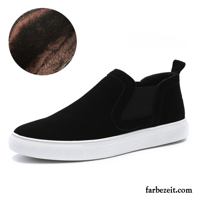 Wetterfeste Schuhe Herren Neue Echtleder Slip-on Feder Trend Allgleiches Halbschuhe Casual Kaufen