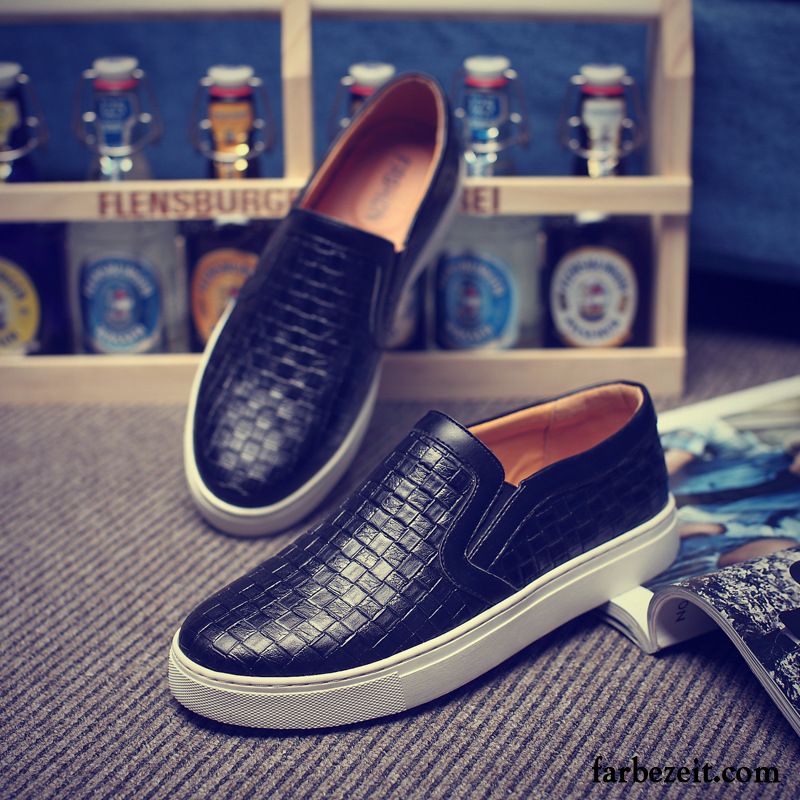 Wildleder Schuhe Herren Schuhe Halbschuhe Skaterschuhe England Persönlichkeit Espadrille Drucken Trend Günstig