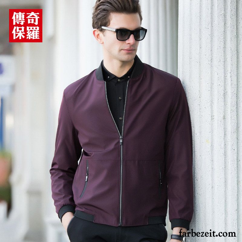 Winterjacke Slim Fit Herren Überzieher Freizeit England Rote Jacke Jugend Herbst Neu Rein Mode Kaufen