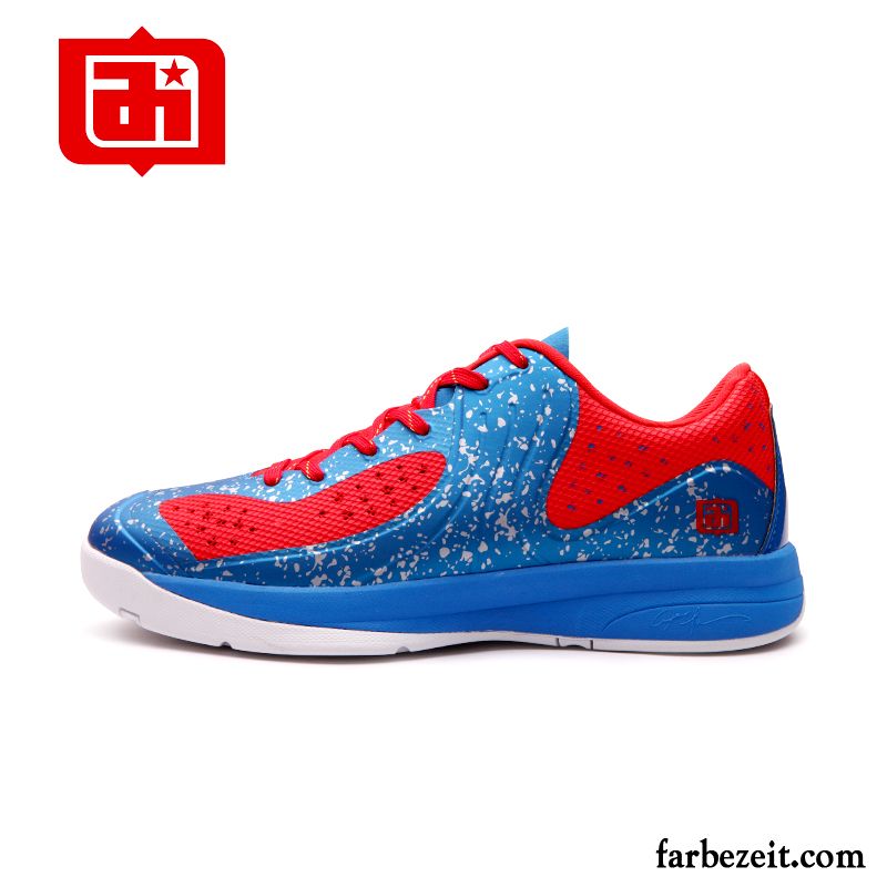 Winterschuhe Kaufen Herren Blau Feder Basketballschuhe Niedrig Tragen Sommer Sportschuhe Rabatt