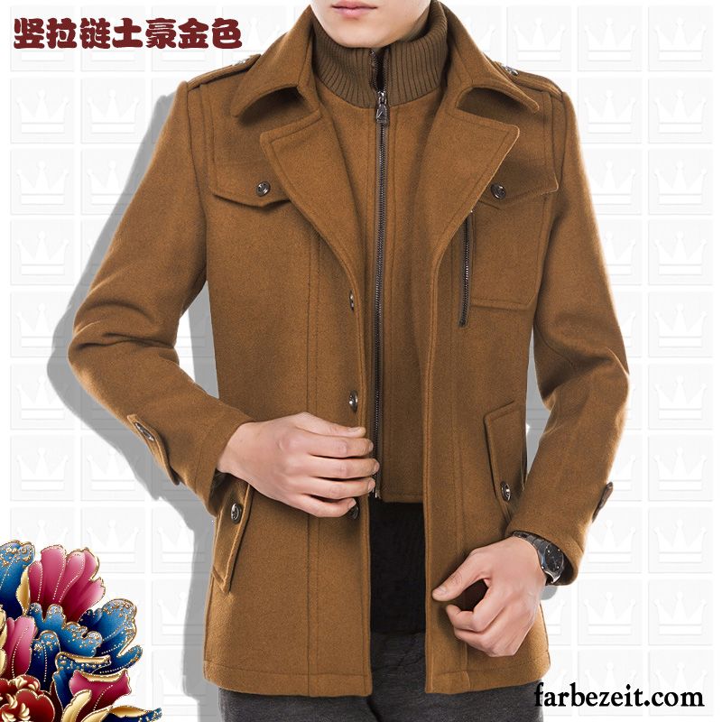 Blouson Jacke Männer Winter Herbst Herren Verdickung Wolle Freizeit Jacke Große Größe Überzieher Baumwolle Langer Abschnitt Mantel Billig