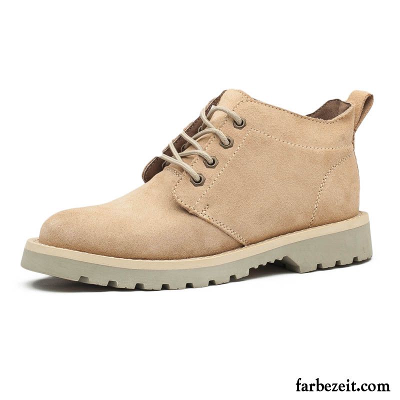 Boots Schuhe Herren Kurze Stiefel Martin Stiehlt Cargo Allgleiches Schuhe Hohe Trend England Herbst Casual Verkaufen