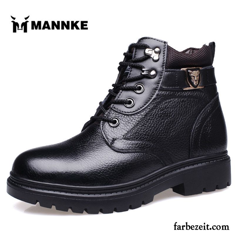 Braune Herren Hohe Martin Stiehlt England Baumwolle Schuhe Cargo Echtleder Plus Samt Winter Kaufen