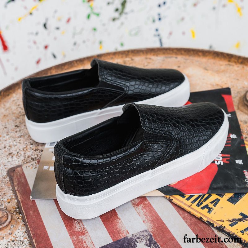 Braune Sandalen Damen Schnürschuhe Faul Neue Casual Halbschuhe Dicke Sohle Skaterschuhe Feder Schüler Slip-on Günstig