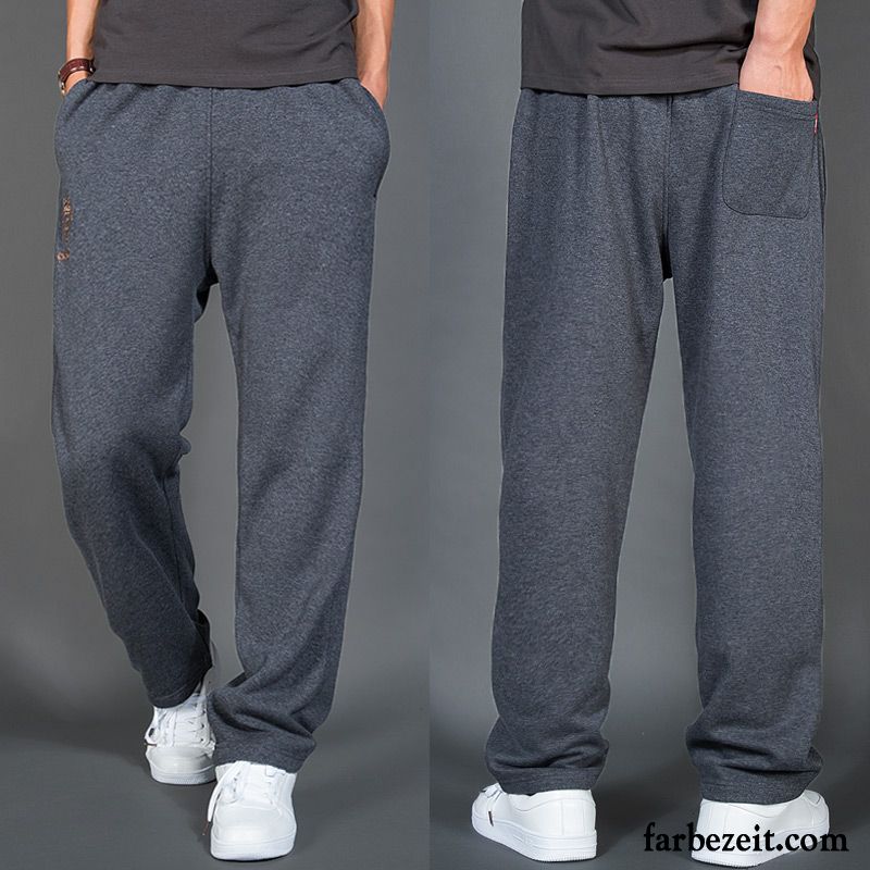 Cargo Jogginghose Herren Plus Samt Sport Herbst Lose Dick Große Größe Freizeit Stricken Winter Günstig