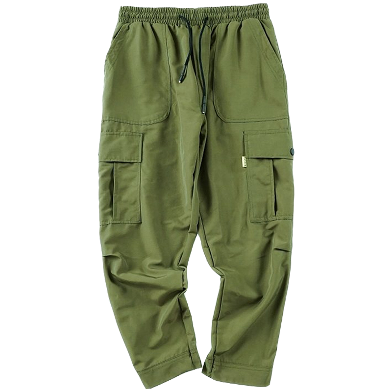 Cargohose Herren Feder Lose Trend Allgleiches Neu Freizeit Grün