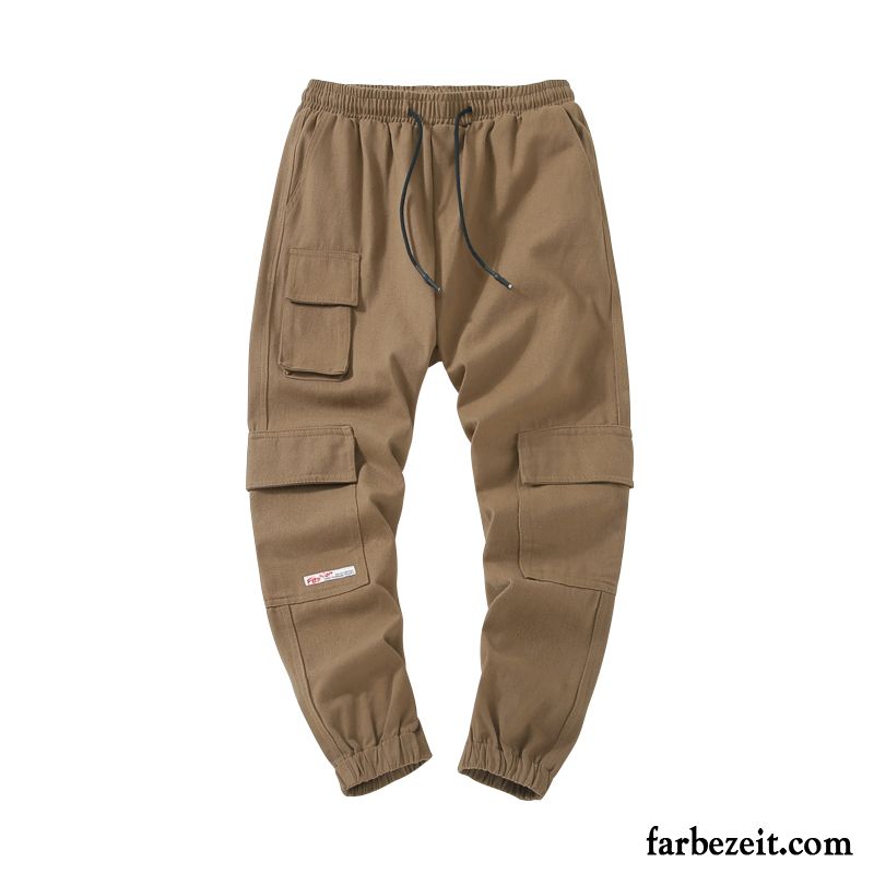 Cargohose Herren Trend Jugend Neu Herbst Lose Jeans Khaki