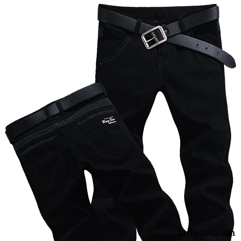 Cordhose Bootcut Herren Herbst Winter Schwarz Schlank Rein Freizeit Gerade Elastisch Hose Lange Dick Jeans Kaufen