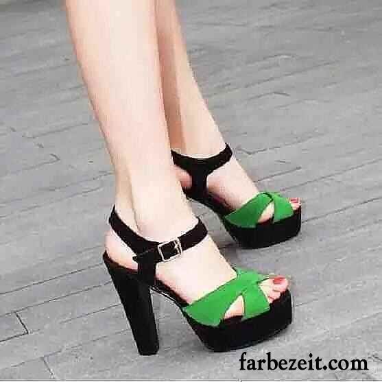 Dunkelblaue Lack Pumps Sandalen Peep-toe Gefrostet Dick Wasserdichte Plattform Sexy Feder Neue Schuhe Sommer Damen Hochhackigen