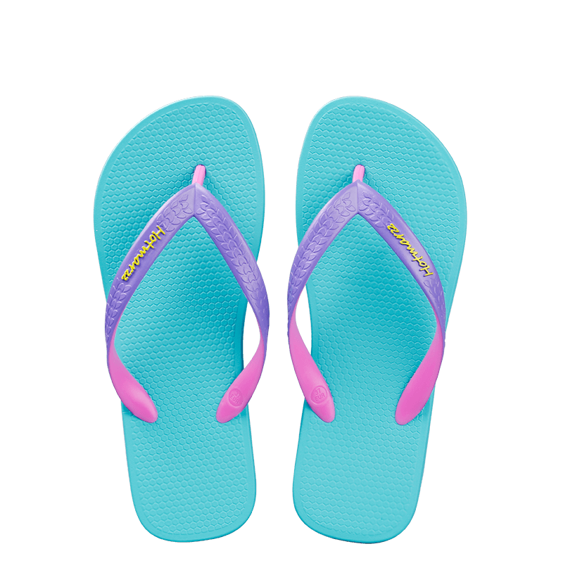 Flip Flops Damen Flache Casual Lovers Sommer Rutschsicher Hausschuhe Sandfarben Blau