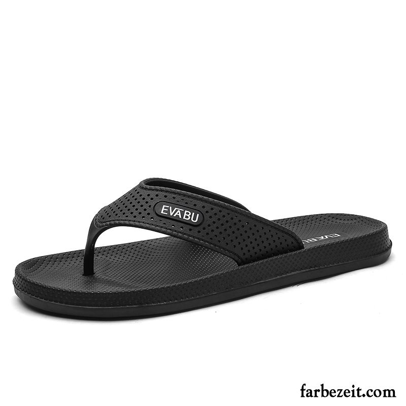 Flip Flops Herren Mode Trend Sommer Schuhe Hausschuhe Neue Sandfarben Schwarz