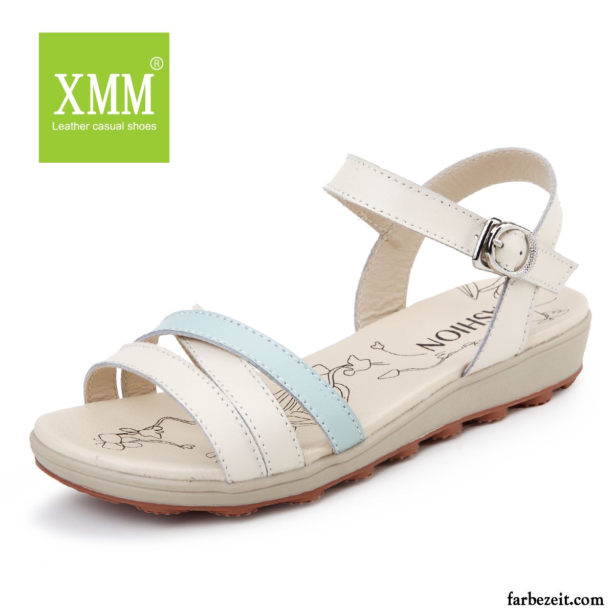 Fußbett Sandalen Damen Weiche Sohle Rutschsicher Neue Echtleder Schuhe Sommer Flache Sandalen Schüler