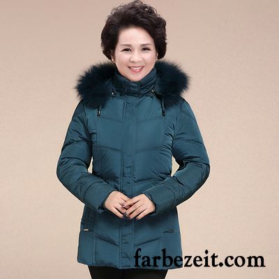 Gelbe Daunenjacke Damen Neue Lose Daunenjacke Kurzer Absatz Blau Verdickung Winter Große Größe Günstig