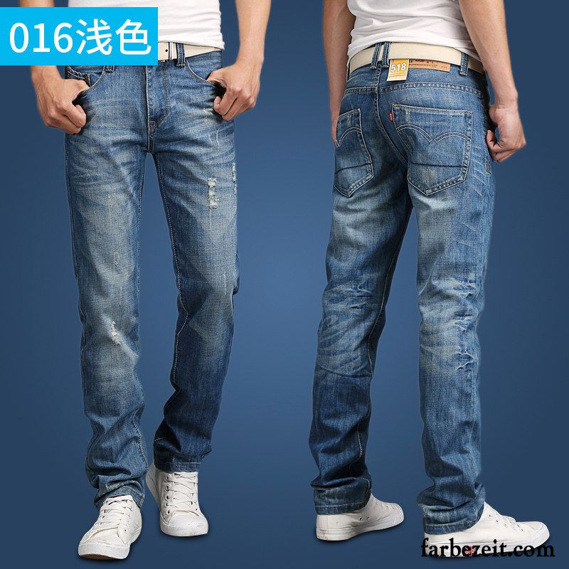 Graue Jeans Herren Trend Lange Jugend Herbst Neu Hose Licht Lose Jeans Freizeit Gerade Kaufen