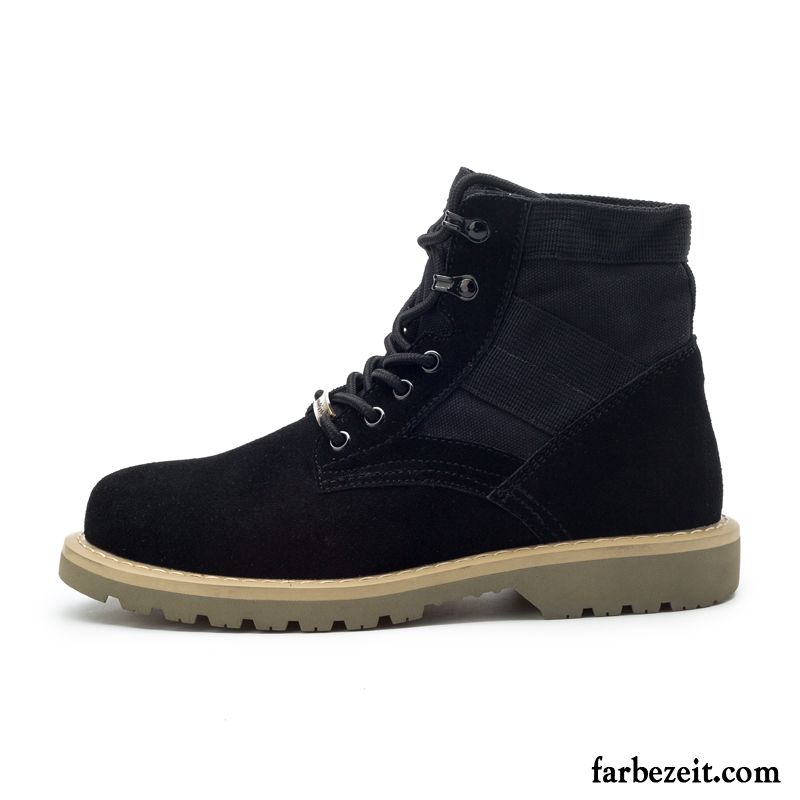 Graue Mode Boots Herren Schwarz Lovers Cargo Herbst Stiefel Trend Hohe Martin Stiehlt Allgleiches Günstig