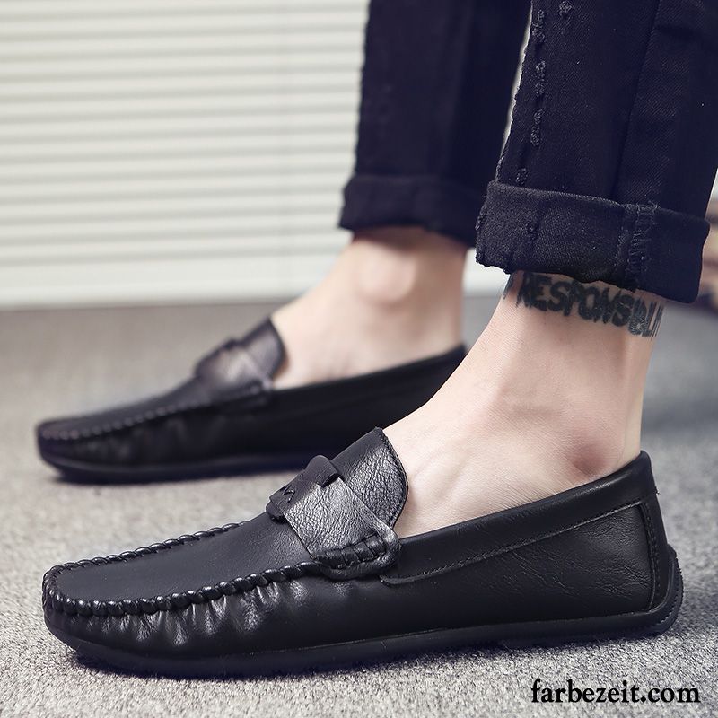 Halbschuhe Herren Trend Lederschue Casual Neue Allgleiches Feder