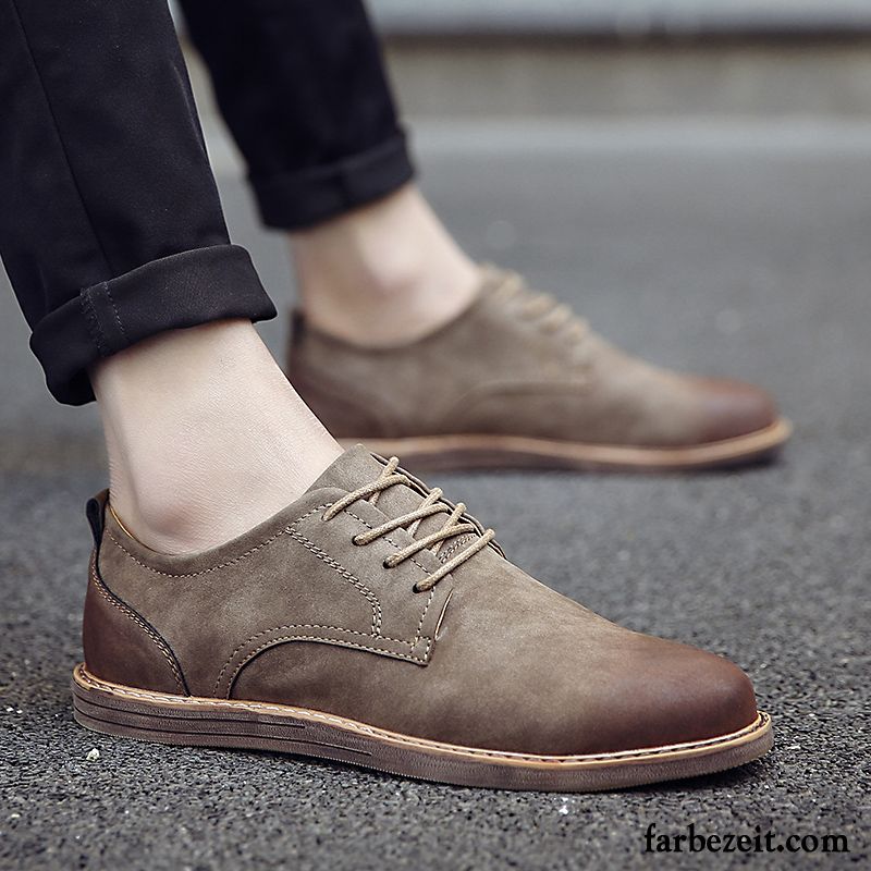 Halbschuhe Wildleder England Feder Casual Schuhe Jugend Lederschue Neue Allgleiches Herren Trend