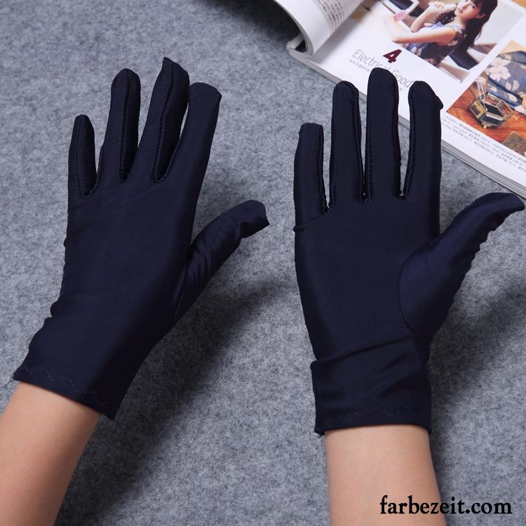 Handschuhe Herren Stretch Dünne Sport Herbst Damen Sommer Weiß Schwarz