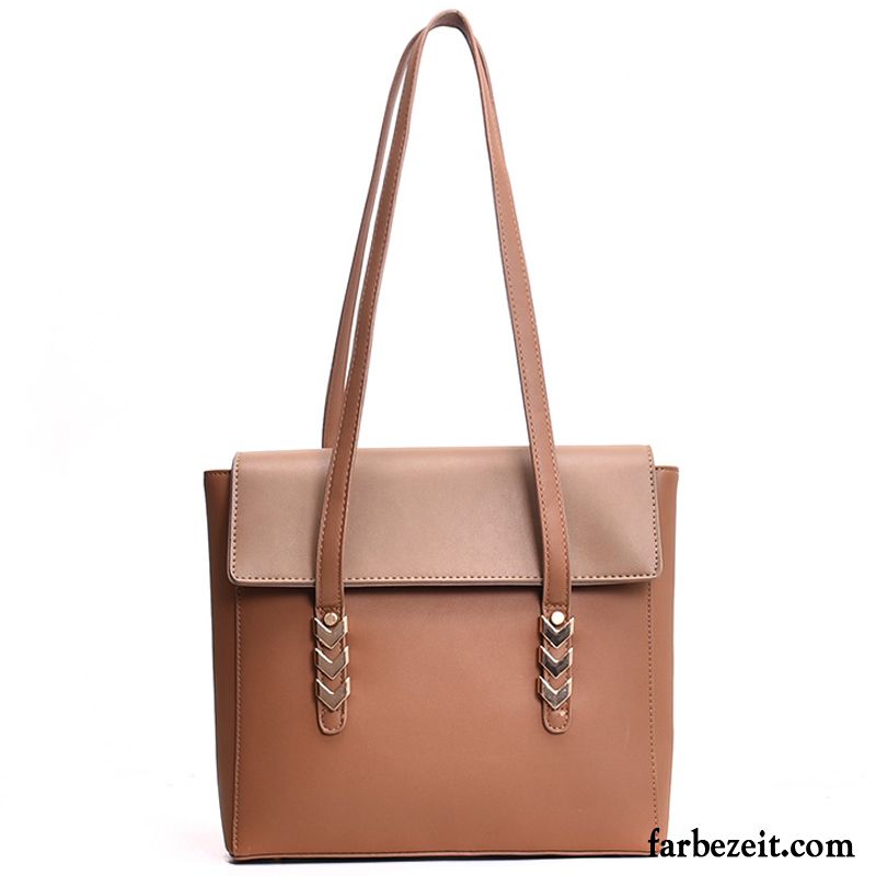 Handtaschen Damen Herbst Winter Mode Trend Tote 2018 Braun