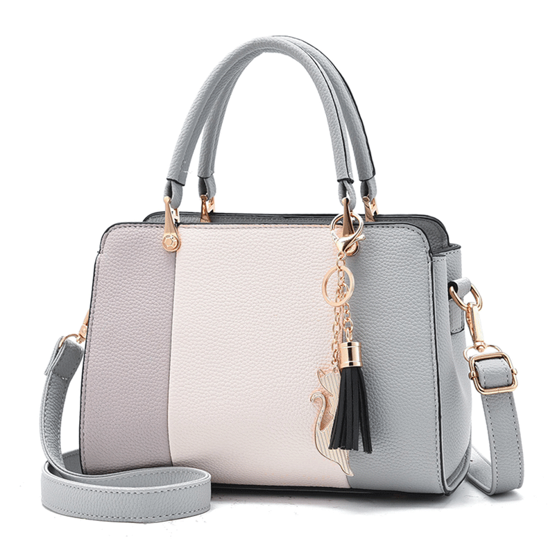 Handtaschen Damen Mini Neu Einfach Trend All Match Umhängetasche Grau Hell