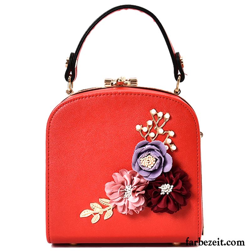 Handtaschen Damen Neu Groß Braut Verheiratet Mini Elegant Rot