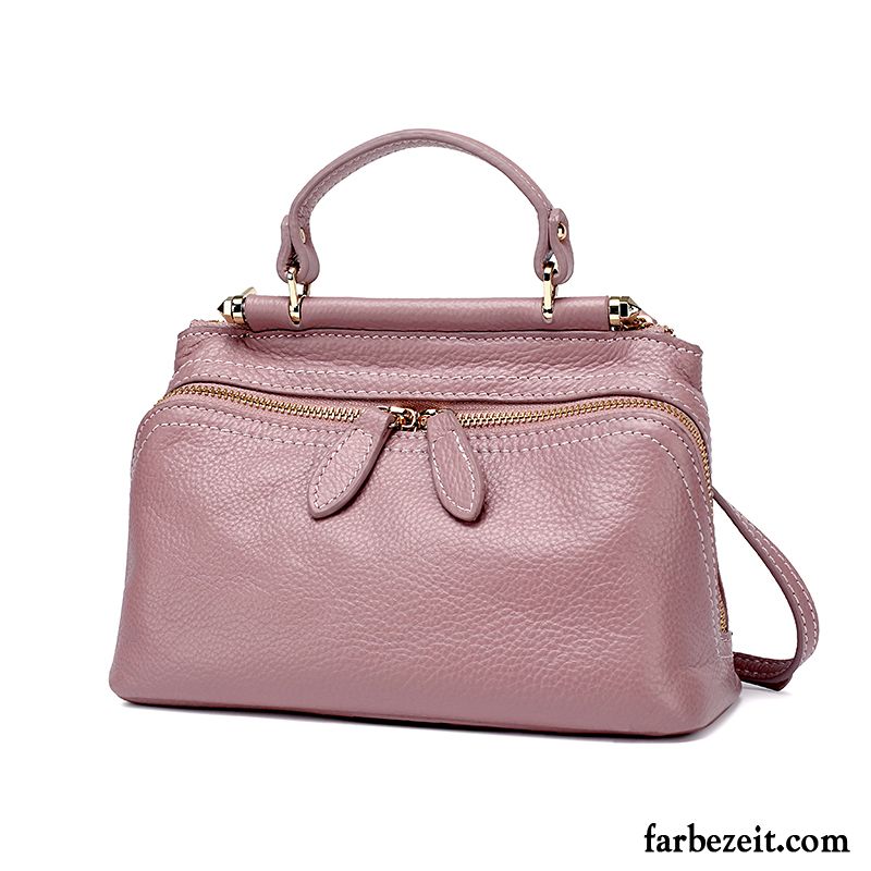 Handtaschen Damen Neu Mode All Match Trend Einfach Umhängetasche Rosa