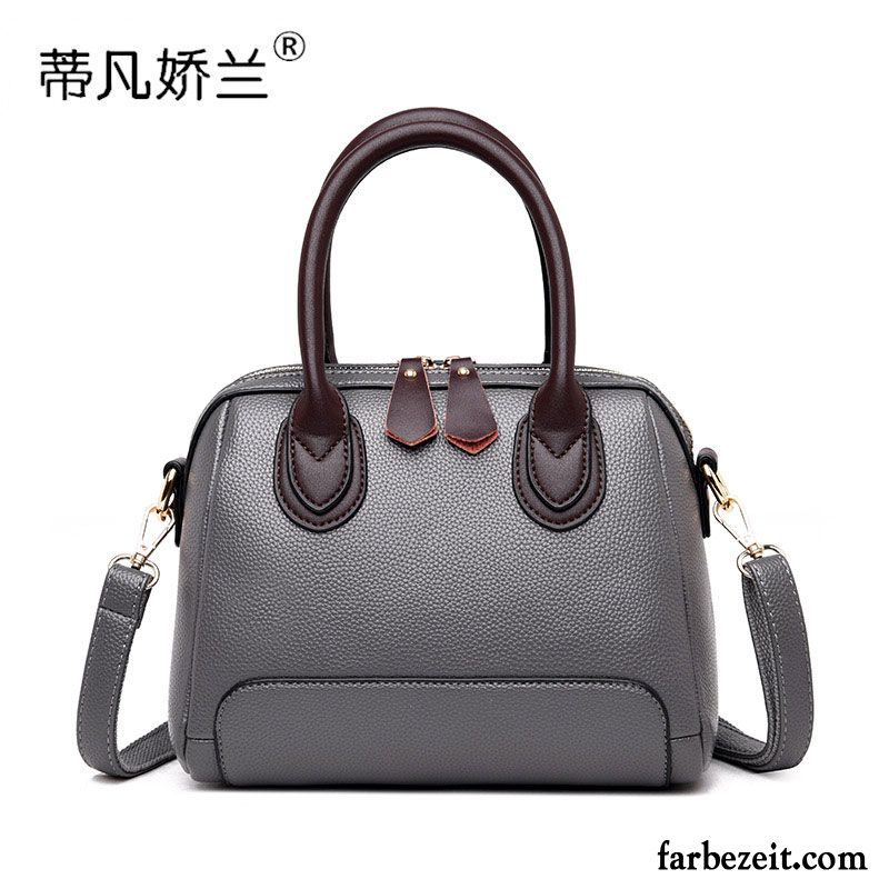 Handtaschen Damen Umhängetasche Mode Mini Neu Elegant Mittleren Alters Grau