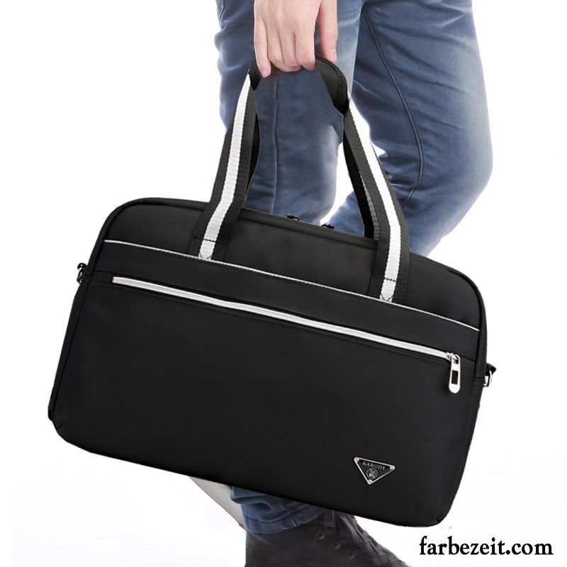 Handtaschen Herren Business Freizeit Wasserdicht Umhängetasche Oxford Tuch Trend Schwarz