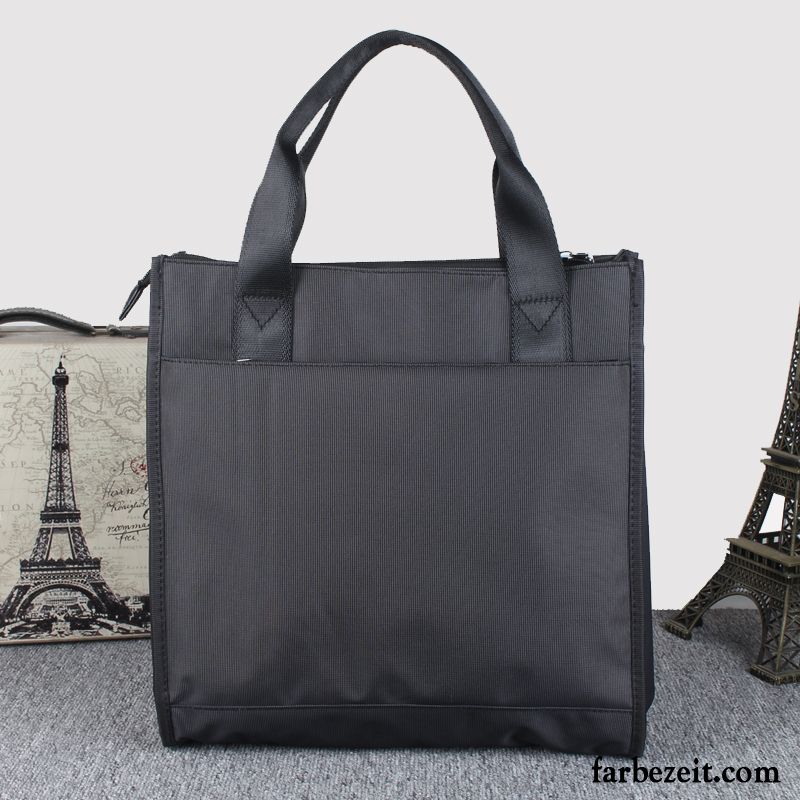 Handtaschen Herren Freizeit Computer Tasche Damen Umhängetasche Business Aktentasche Schwarz