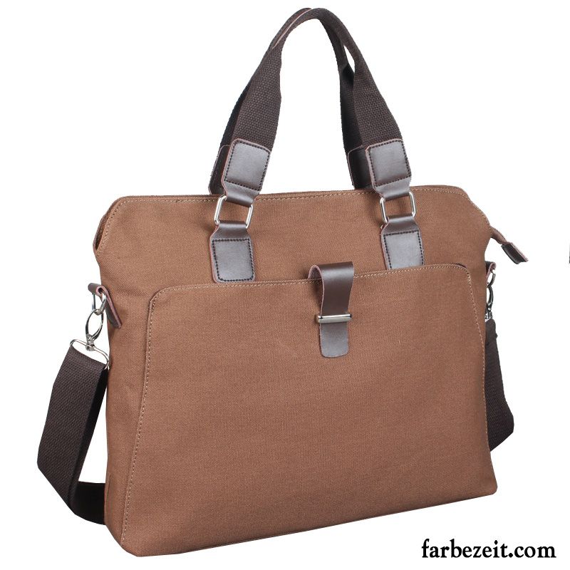 Handtaschen Herren Umhängetasche Aktentasche Business Freizeit Computer Tasche Braun