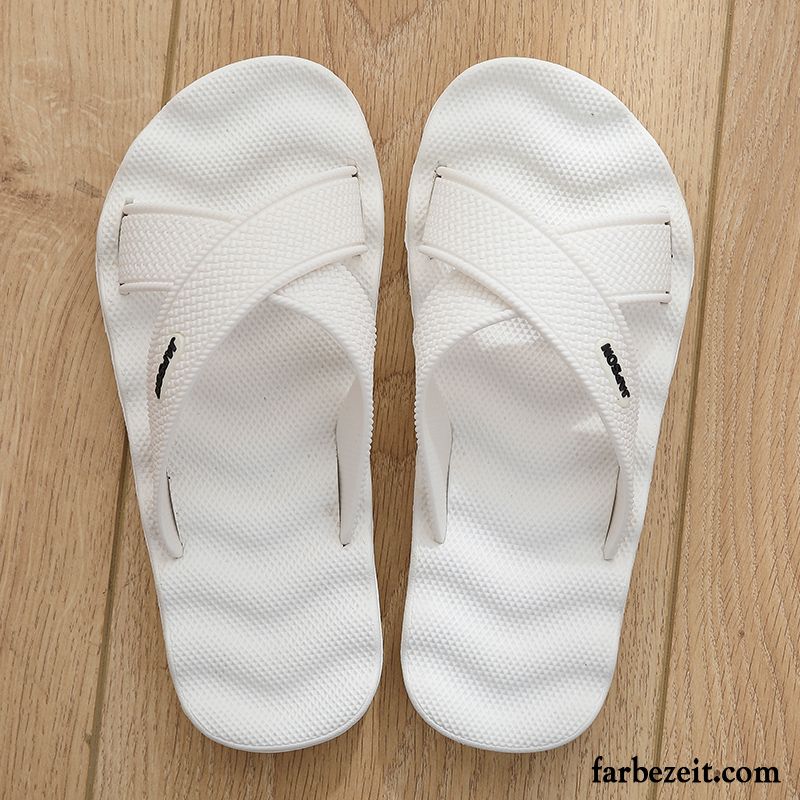Hausschuhe Damen Rutschsicher Neue Sommer Lovers Pantolette Weiß