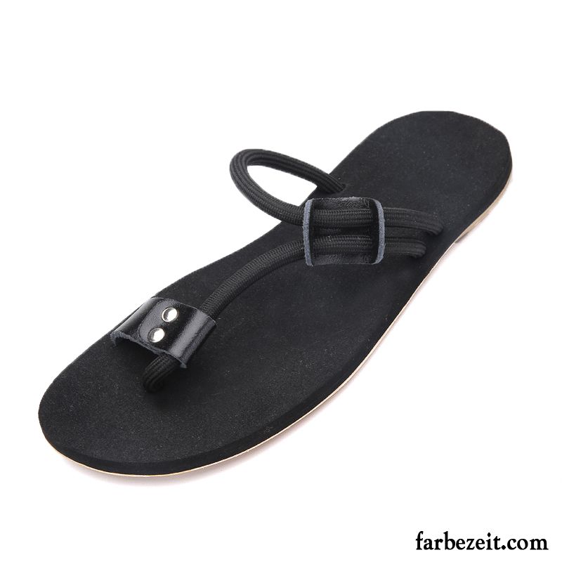 Herren Hausschuhe Größe 48 Echtleder Mode Persönlichkeit Schuhe Sandalen Sommer Rutschsicher Hausschuhe Strand Trend Billig