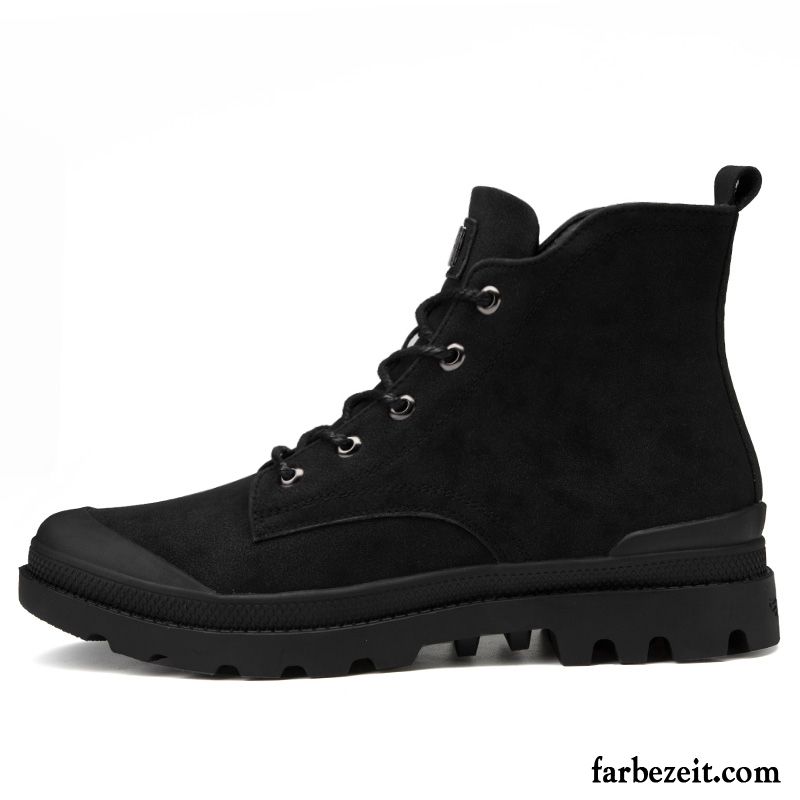 Herren Leder Boots Herbst Kurze Stiefel Echtleder Martin Stiehlt Allgleiches England Schwarz Hohe Schuhe Trend Neue Kaufen