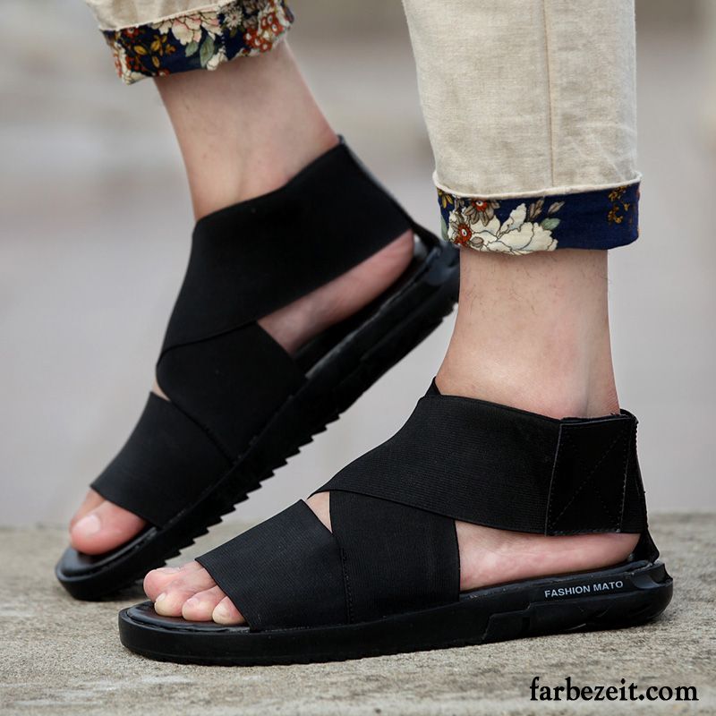 Herren Outdoor Schuhe Rutschsicher England Trend Sandalen Persönlichkeit Sommer Hausschuhe Strand Casual Verkaufen