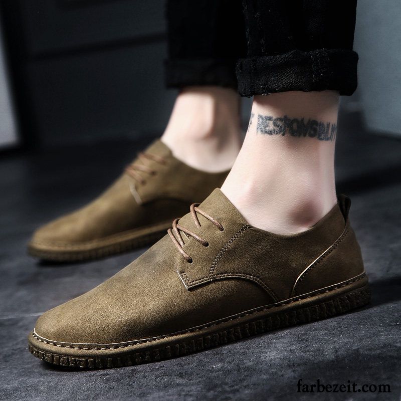 Herrenschuhe Untergrößen Allgleiches Herren Trend Grün Sommer Casual Schuhe Skaterschuhe England Schüler Lederschue Günstig