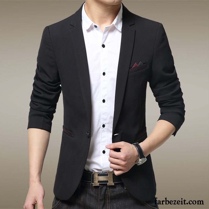 Hochzeitsblazer Herren Sommer England Kostüm Anzüg Schlank Blazer Freizeit Trend Herbst Jugend Überzieher Kaufen