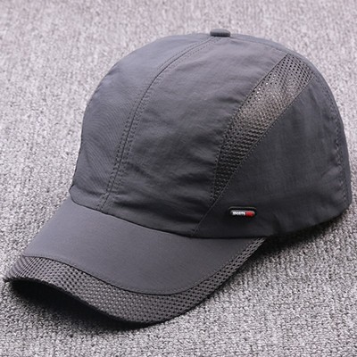 Hüte / Caps Herren Kappe Sommer Outdoor Sonne Sport Schnell Trocknen Weiß Grau