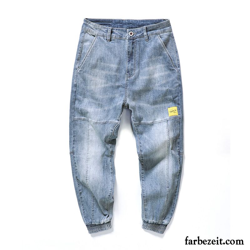 Jeans Herren Elastisch Neu Lose Werkzeugbau Harlan Trend Blau