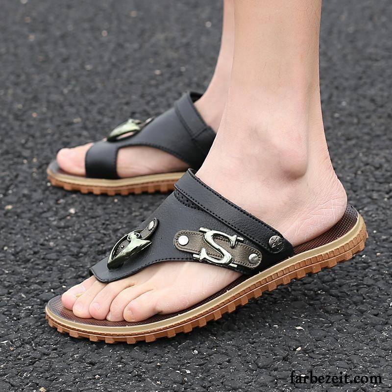 Jesus Sandalen Herren Pantolette Neue Schuhe Sommer Weiche Sohle Casual Sandalen Rutschsicher Trend Strand Atmungsaktiv