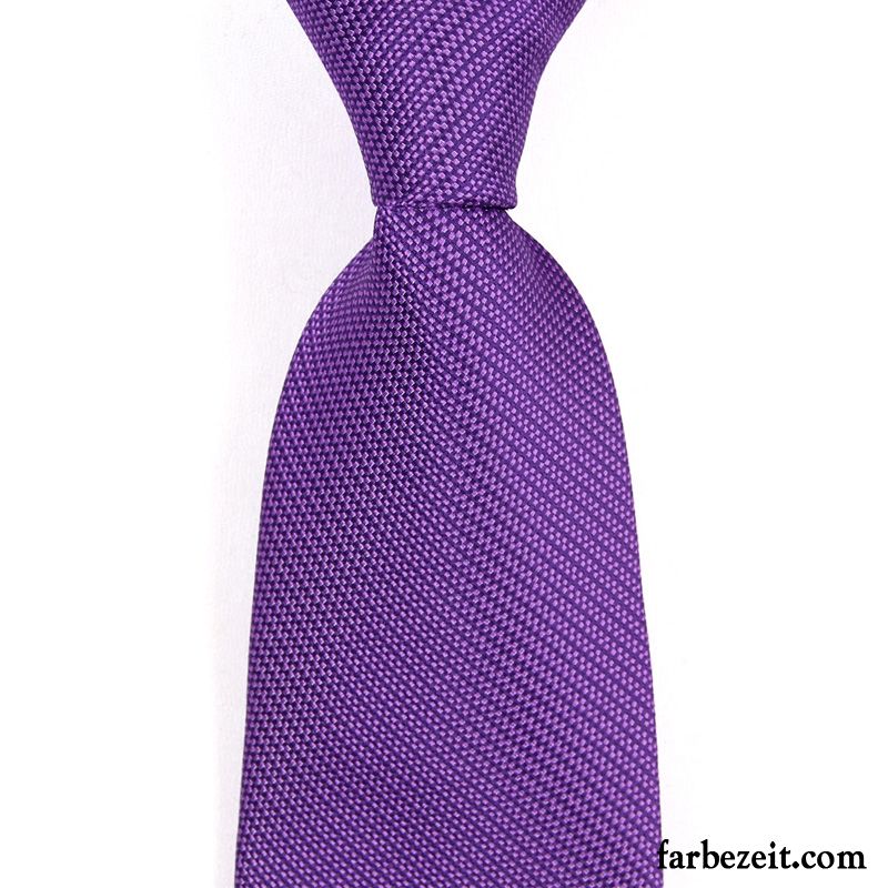 Krawatte Herren Business Formelle Kleidung Bräutigam Streifen Geschenkbox Feine Purpur Lila Dunkel Hell