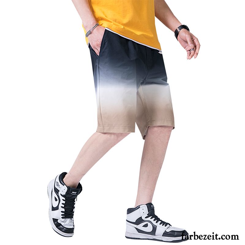 Kurze Hosen Herren Freizeit Sommer Trend Sport Neu Geschnittene Hose Khaki