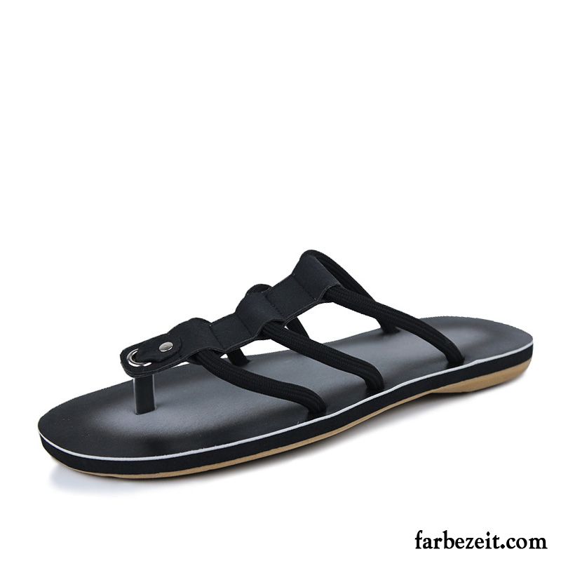 Kuschel Hausschuhe Herren Sandalen Rutschsicher Pantolette Casual Sommer Hausschuhe Strand Trend Persönlichkeit Kaufen