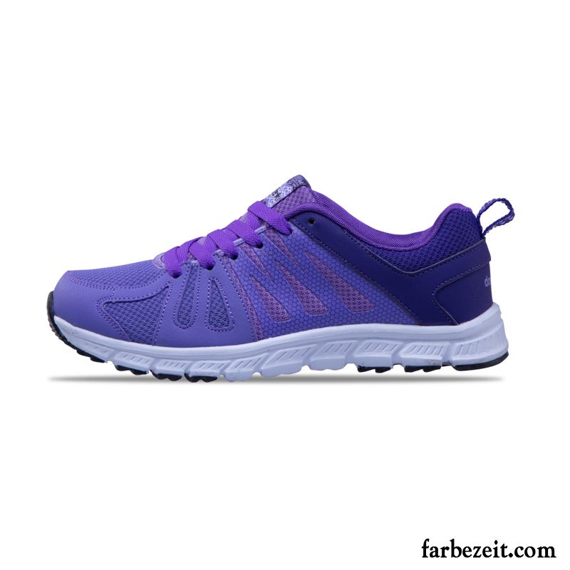 Mode Schuhe Damen Dunkelrot Mode Lovers Laufschuhe Jogging Sportschuhe Licht Casual Net Atmungsaktiv Günstig