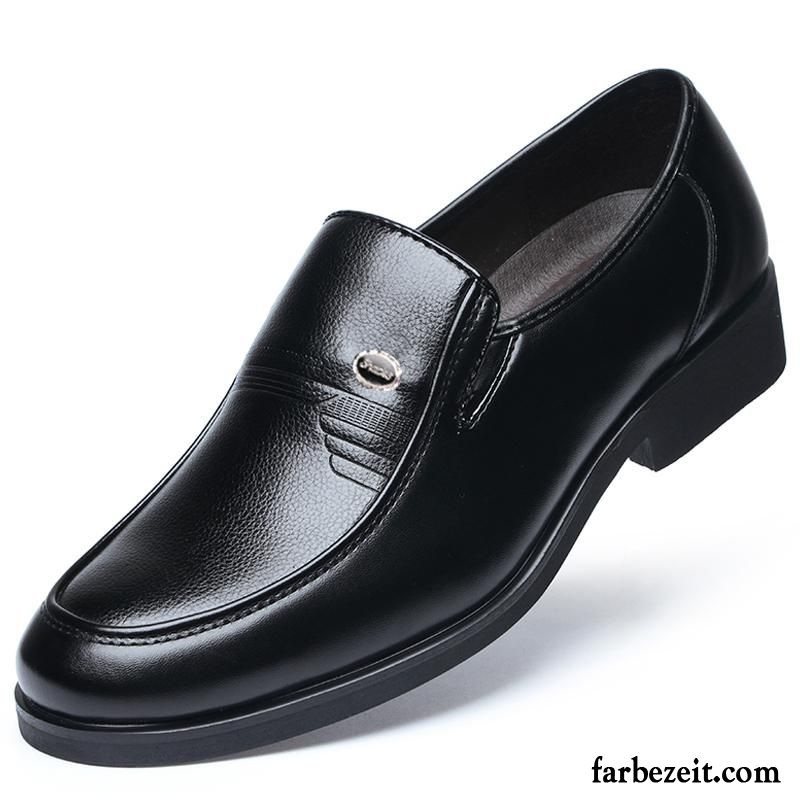 Männer Schuhe Günstig Atmungsaktiv Feder Runde Zehe Geschäft Schuhe Casual Lederschue Herren Günstig