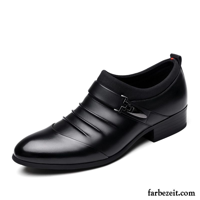 Männer Schuhe Sale Schwarz Casual Echtleder Geschäft Neue Herbst Lederschue Trend England Schuhe Herren Günstig