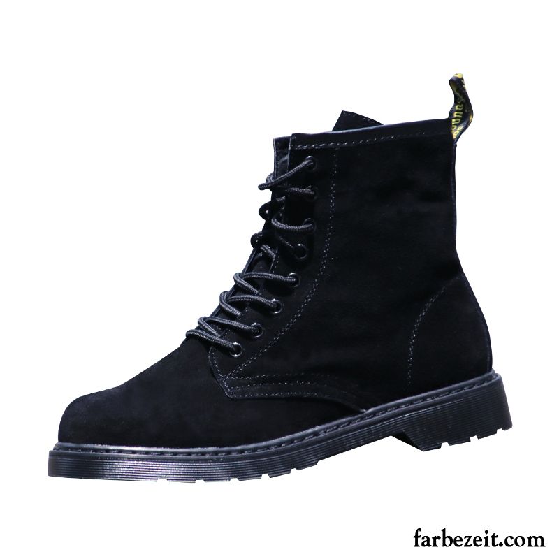 Männer Stiefel Braun England Draussen Trend Stiefel Atmungsaktiv Schuhe Gefrostet Herren Schwarz Günstig